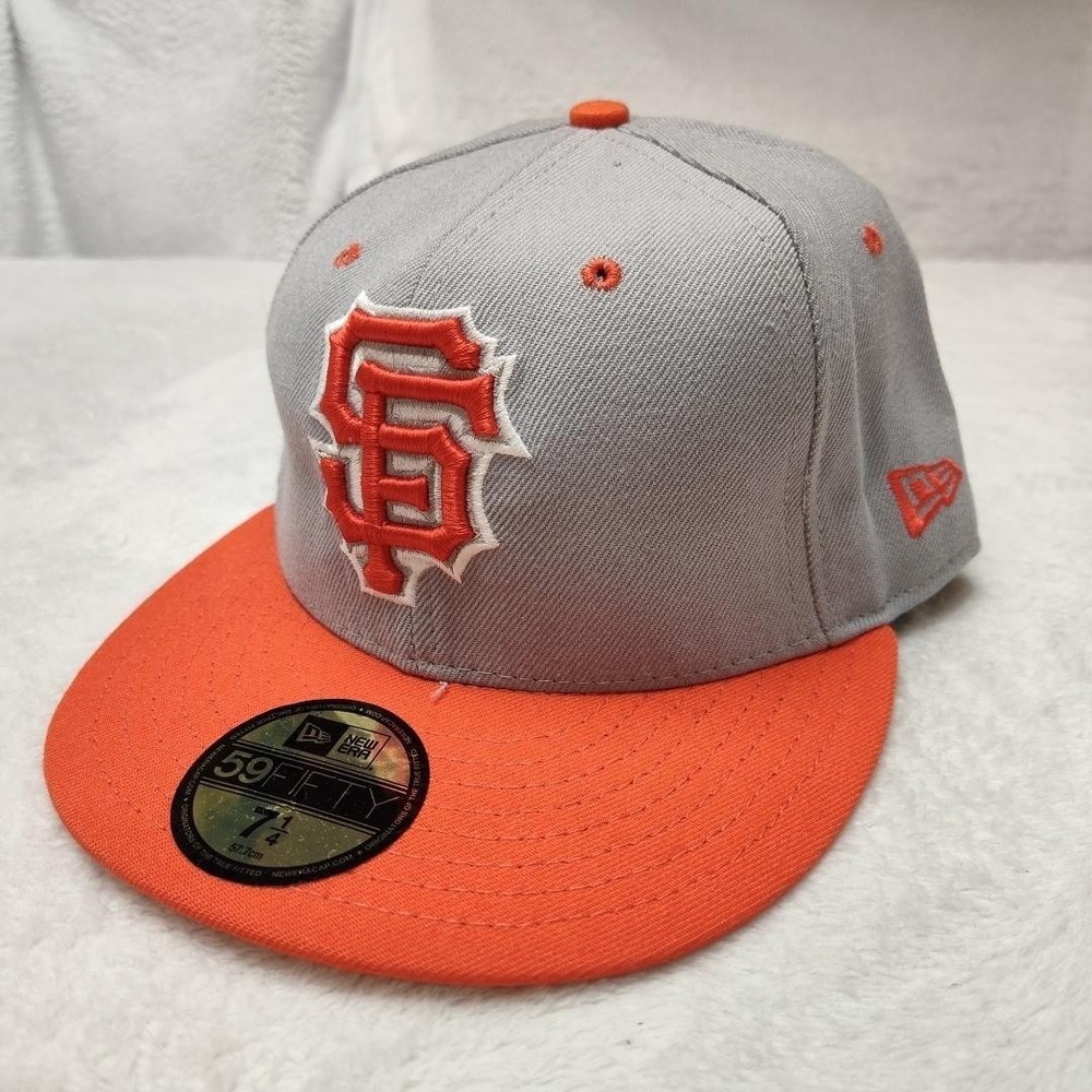 New Era San Francisco Giants Hat Cap Fitted Mens 7 1/4 Gray 59FIFTY MLB